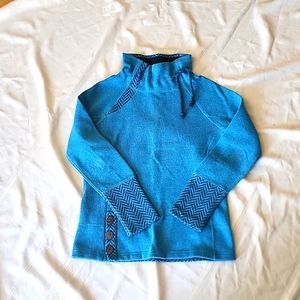 Prana Turquoise Wool Blend Sweater